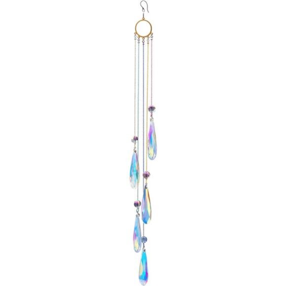 Crystals Teardrop Prisms Suncatcher Hanging Ornament Rainbow Maker - Picture 8 of 14